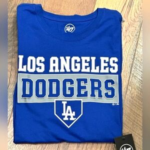 Los Angeles Dodgers MLB Men's '47 Silver Lining Royal T-Shirt M NWT